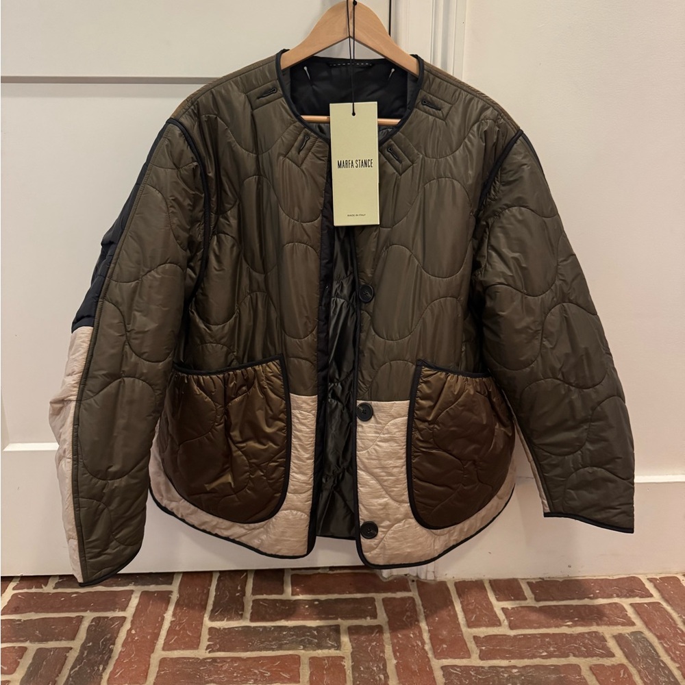 Marfa Stance Reversible Patchwork Cropped Quilt Jacket